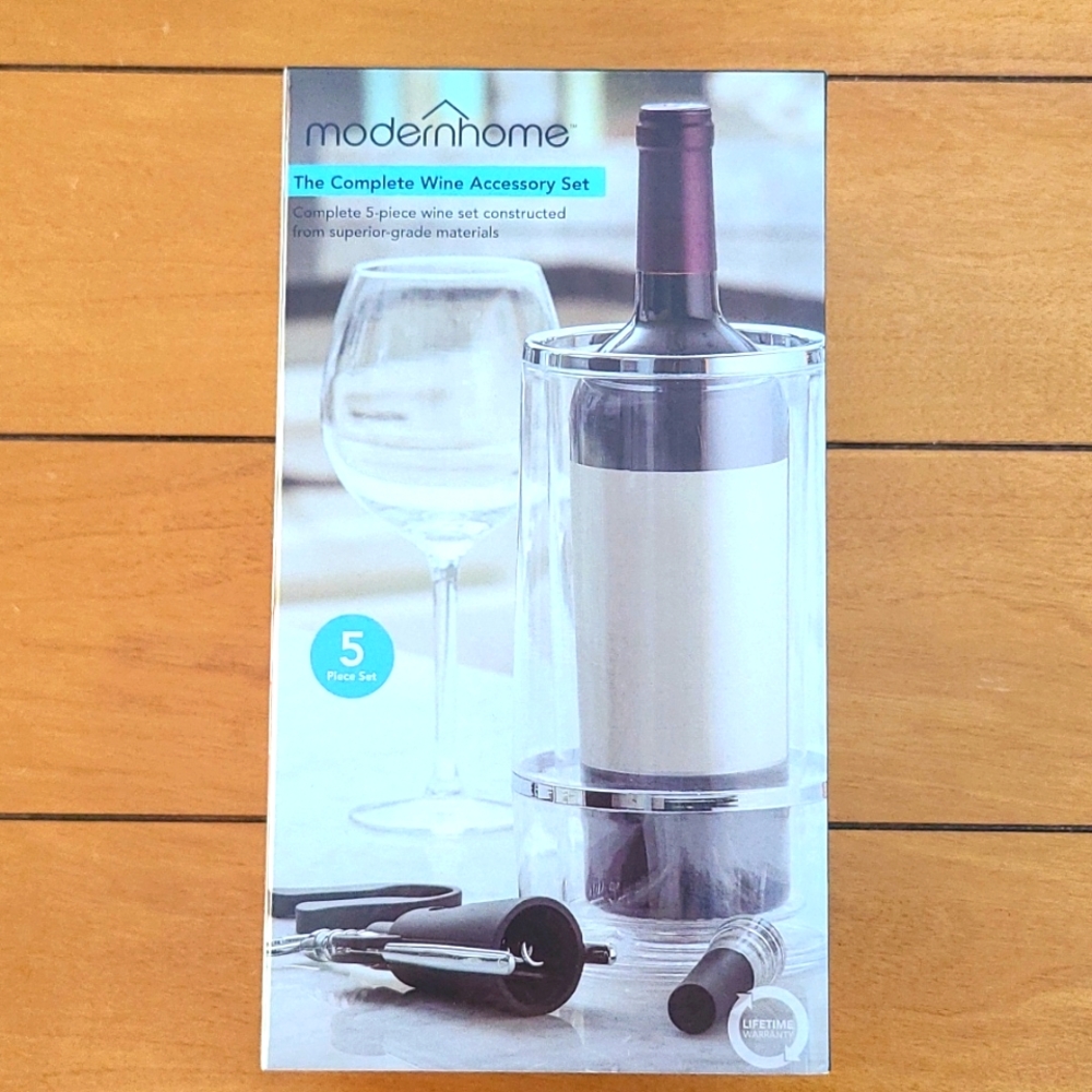 Modern home 5pc wine accessory set